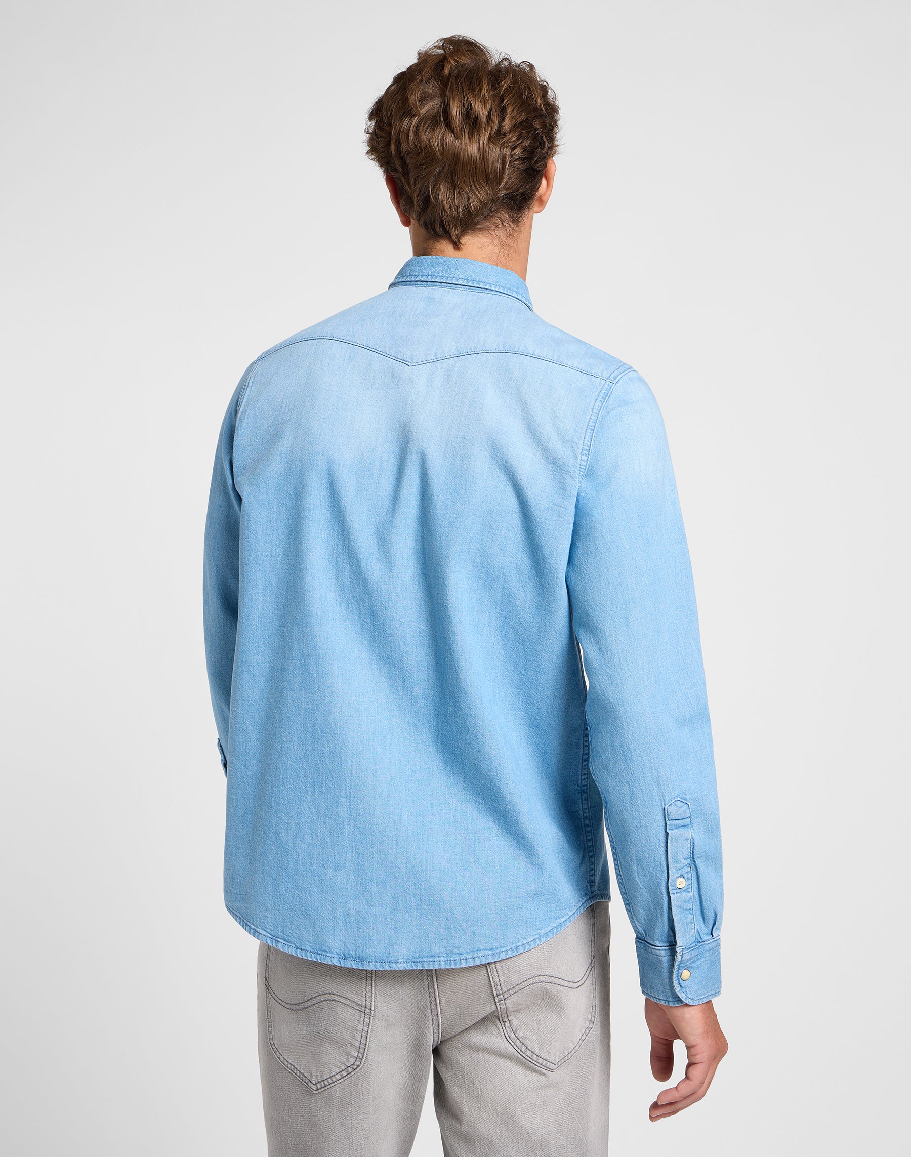 Regular Western denimskjorte - Starlight Wash